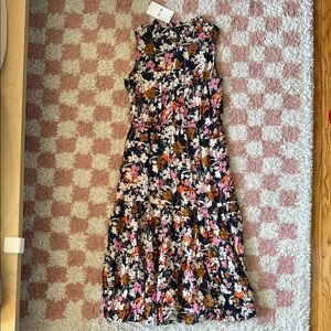 saint and sofia maxi sleeveless dress in floral